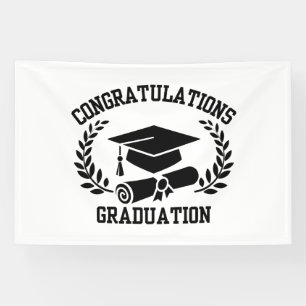 Lona Felicidades por la Graduación Estandarte de Vinilo