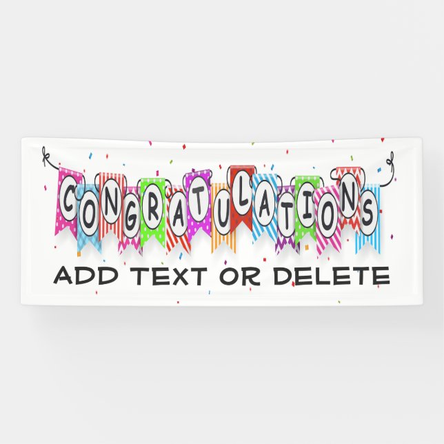 LONA FELICITACIONES (Horizontal)