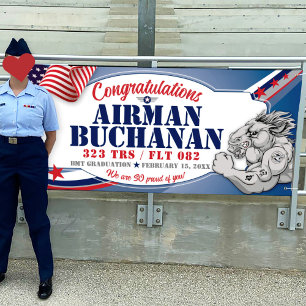 Lona Felicitaciones 323 Graduación de la Fuerza Aérea d
