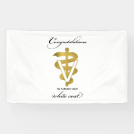 Lona Felicitaciones a la ceremonia veterinaria de la ba