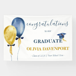 Lona Felicitaciones a los Globos por su Graduación