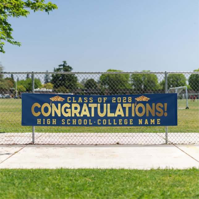 Lona Felicitaciones a los graduados de la escuela de Pe (In situ)