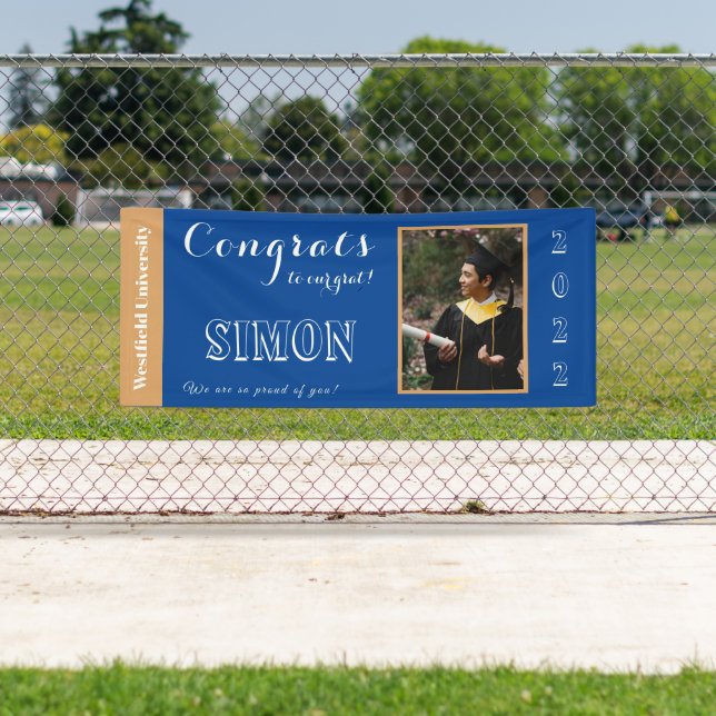 Lona Felicitaciones a nuestro Grad Blue (In situ)