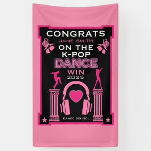 Lona Felicitaciones al ganador de la competencia de dan