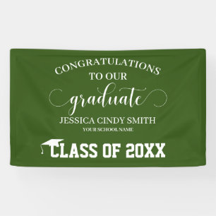 Lona Felicitaciones al Partido Verde de Graduación