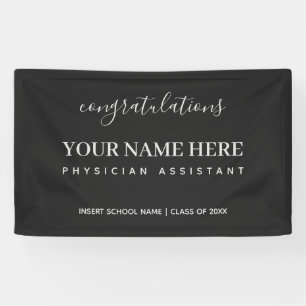 Lona Felicitaciones Asistente Médico de Graduación de