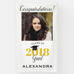 Lona Felicitaciones clase de Foto de graduado 2018