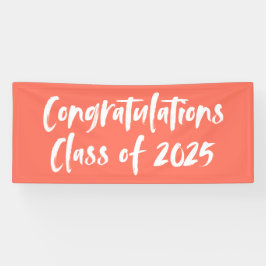 Lona Felicitaciones Clase de Graduación de Coral 2025