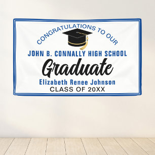 Lona Felicitaciones de graduación personalizadas para f