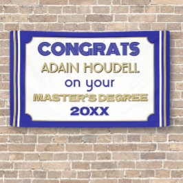 Lona ¡Felicitaciones de maestría! Personalizado