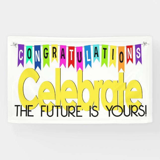 Lona FELICITACIONES  Estandarte (Horizontal)