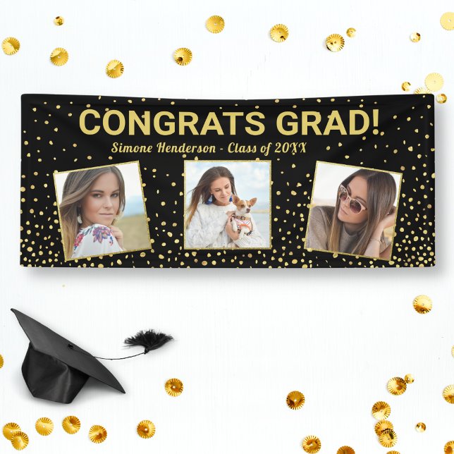 Lona Felicitaciones Grado 3 Fotos Personalizado Purpuri (Subido por el creador)