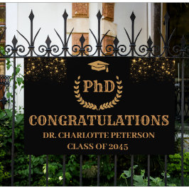 Lona Felicitaciones Graduado de Doctorado