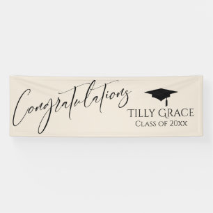 Lona Felicitaciones Graduate Class of Cream