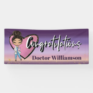 Lona Felicitaciones Médico Graduado Doctor