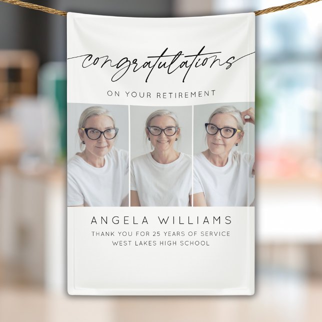 Lona Felicitaciones Modernas Por Tu Foto De Jubilación (Subido por el creador)