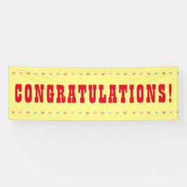 Lona Felicitaciones - Palabra gigante en un cartel