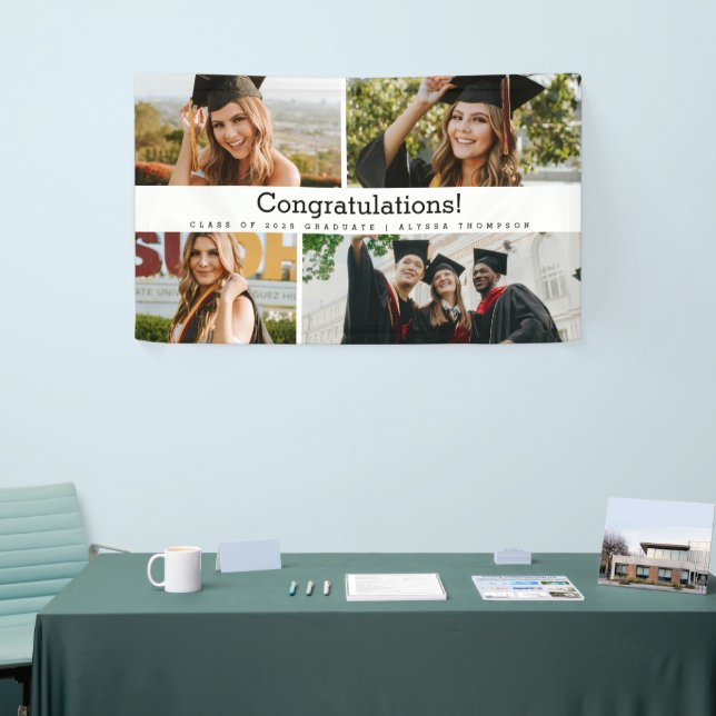 Lona Felicitaciones Personalizado de año de clase de fo (Feria)