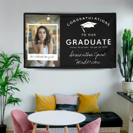 Lona Felicitaciones por la graduación de Collage de fot