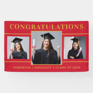 Lona Felicitaciones Por La Graduación De Fotografías Re