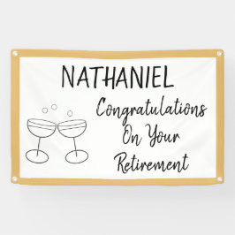 Lona Felicitaciones Por Tu Jubilación Personalizada