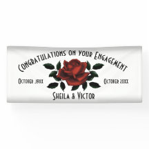 Felicitaciones Red Rose Engagement