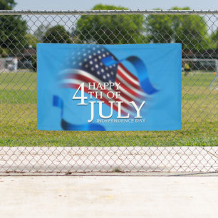 Lona Feliz 4 de julio Patriótico Americano