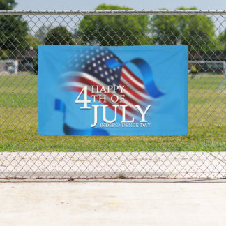 Lona Feliz 4 de julio Patriótico Americano