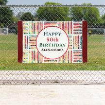 Feliz 50.º cumpleaños, Personalizado Fiesta modern