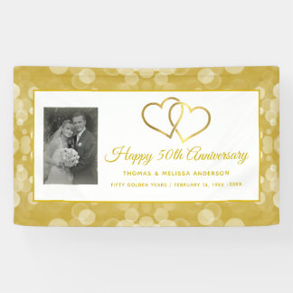 LONA FELIZ 50 ANIVERSARIO CHAMPAGNE GOLD HEARTS