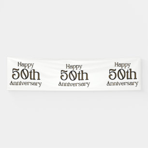 Lona Feliz 50 Aniversario Estandarte de Vinilo 2.5x10