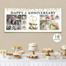 Feliz Aniversario 18 Colaje de Fotos Personalizado