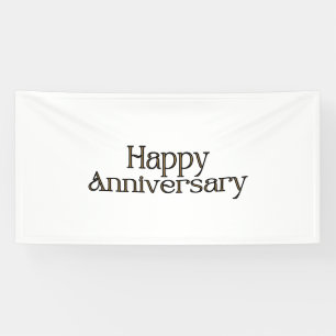 Lona Feliz Aniversario Estandarte de Vinilo 4x8