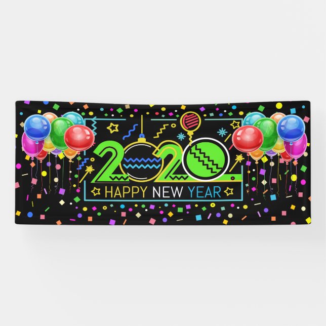 Lona Feliz Año Nuevo (Horizontal)