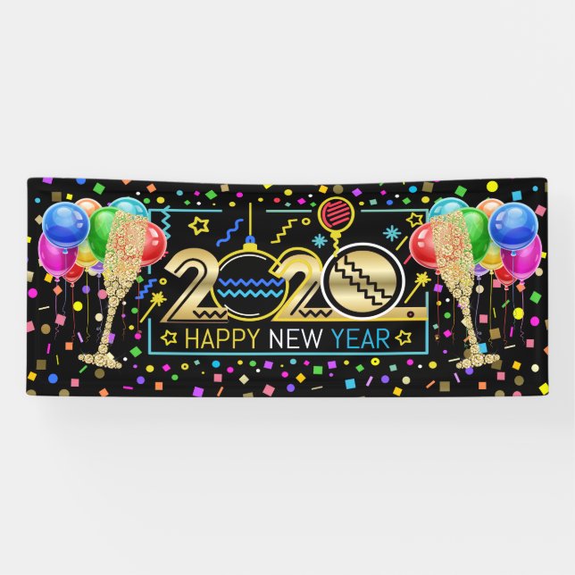 Lona Feliz Año Nuevo (Horizontal)