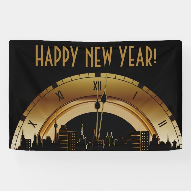 Lona Feliz Año Nuevo (Horizontal)