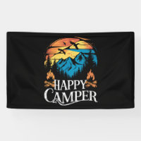 Feliz Campista Retro Vintage Equipo de Camping a J