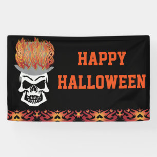 Lona Felíz Cráneo de Halloween