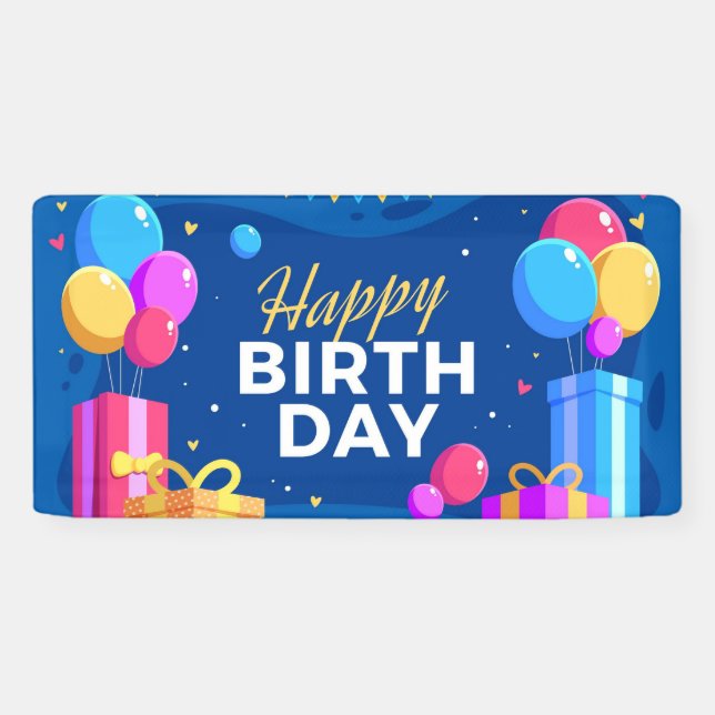 Lona Feliz cumpleaños (Horizontal)