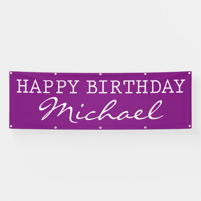 LONA FELIZ CUMPLEAÑOS (Horizontal)