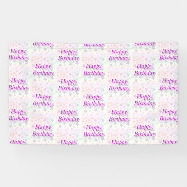 Lona ¡Feliz cumpleaños! (Horizontal)