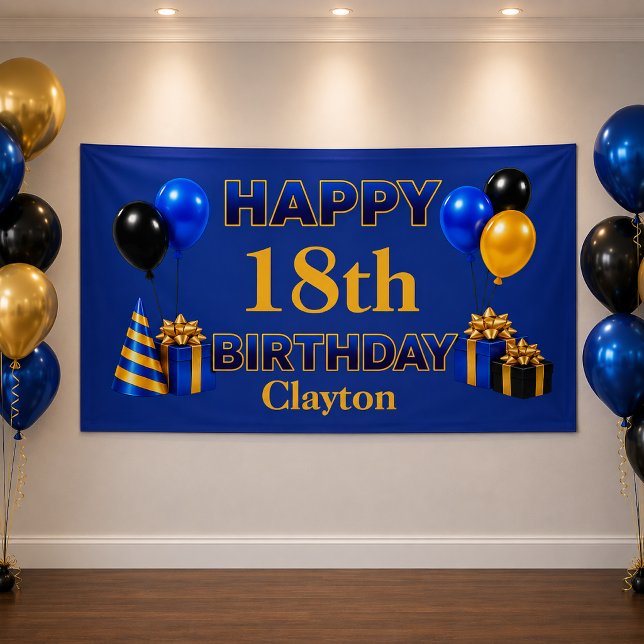 Lona Feliz Cumpleaños a Cualquier Edad Azul (Subido por el creador)