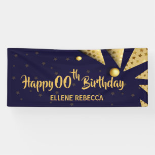 Lona Feliz Cumpleaños - AÑO Personalizado Cartel Pers