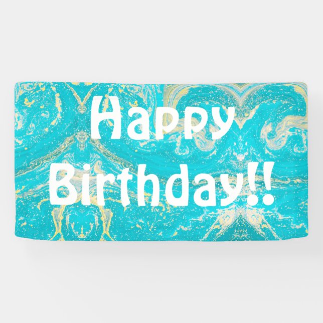 Lona ¡Feliz cumpleaños! Banner (Horizontal)