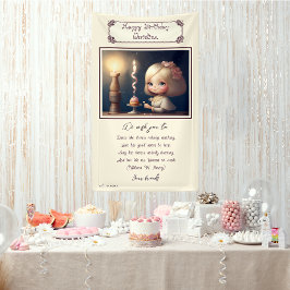 Lona Feliz cumpleaños Chica 01