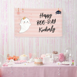 Lona Feliz Cumpleaños de Halloween Booday