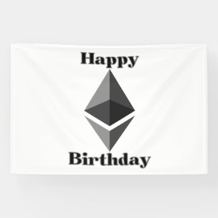 Lona Feliz Cumpleaños Estandarte de Vinilo 4x6 Icono Et