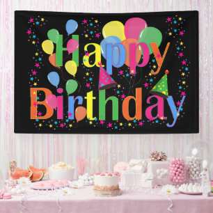 Lona Feliz cumpleaños, fiesta de cumpleaños.