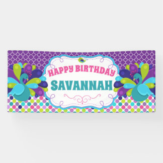 Lona Feliz cumpleaños, Fiesta Peacock