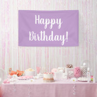 Feliz cumpleaños Lilac Purple Typography